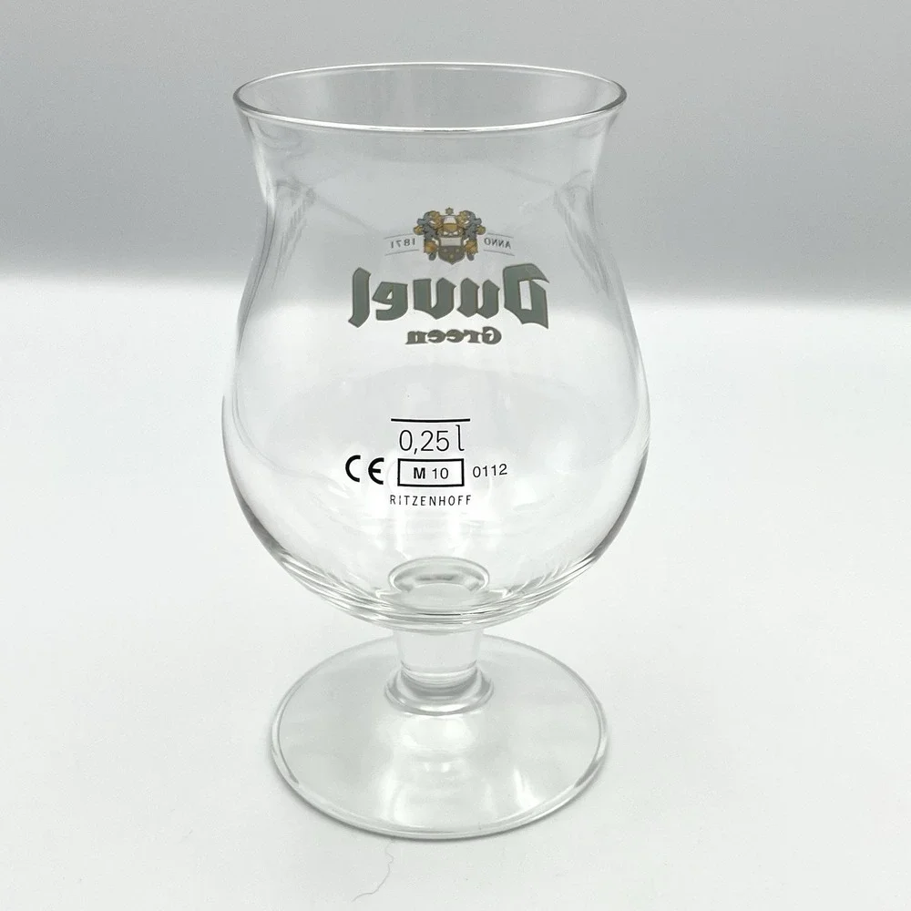 Duvel Moortgat Green Belgian Beer Tulip‎ Glass Ritzenhoff Crystal 0.25 L Goblet
